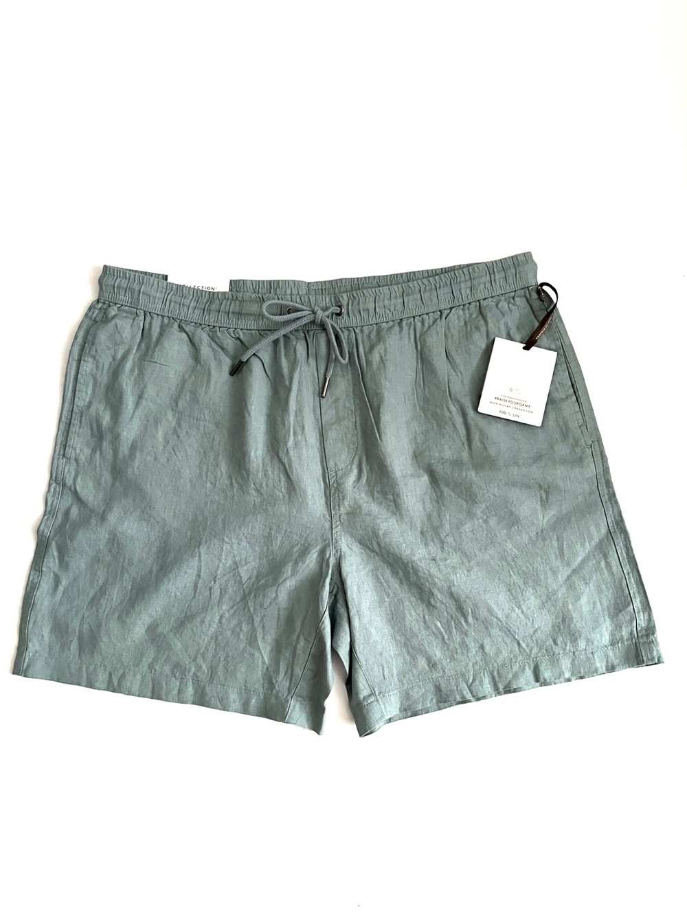 NWT Collection Men’s 100% Linen Shorts – Size XL